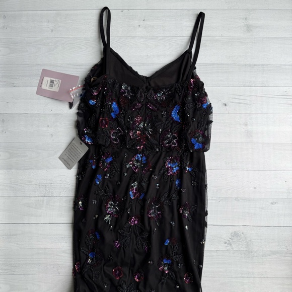 NWT NORDSTROM JS COLLECTIONS Beaded Blouson Gown Black Size 6 - Picture 12 of 13